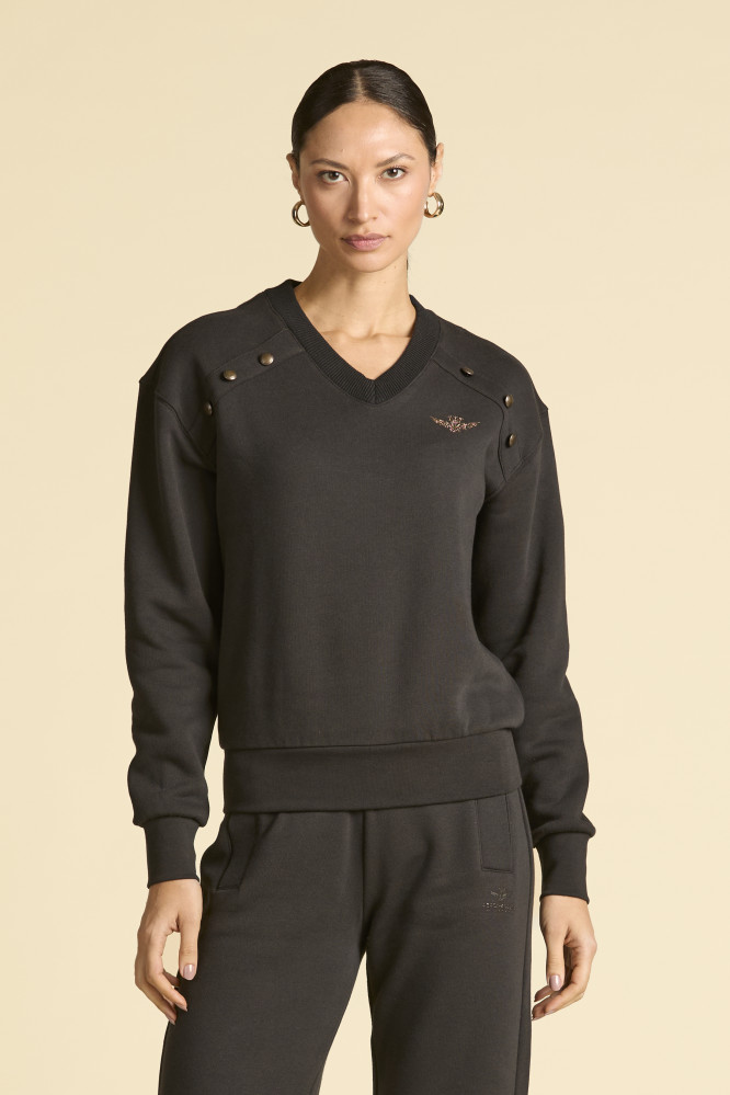 Mikina felpa scollo v 252FE2058DF00661