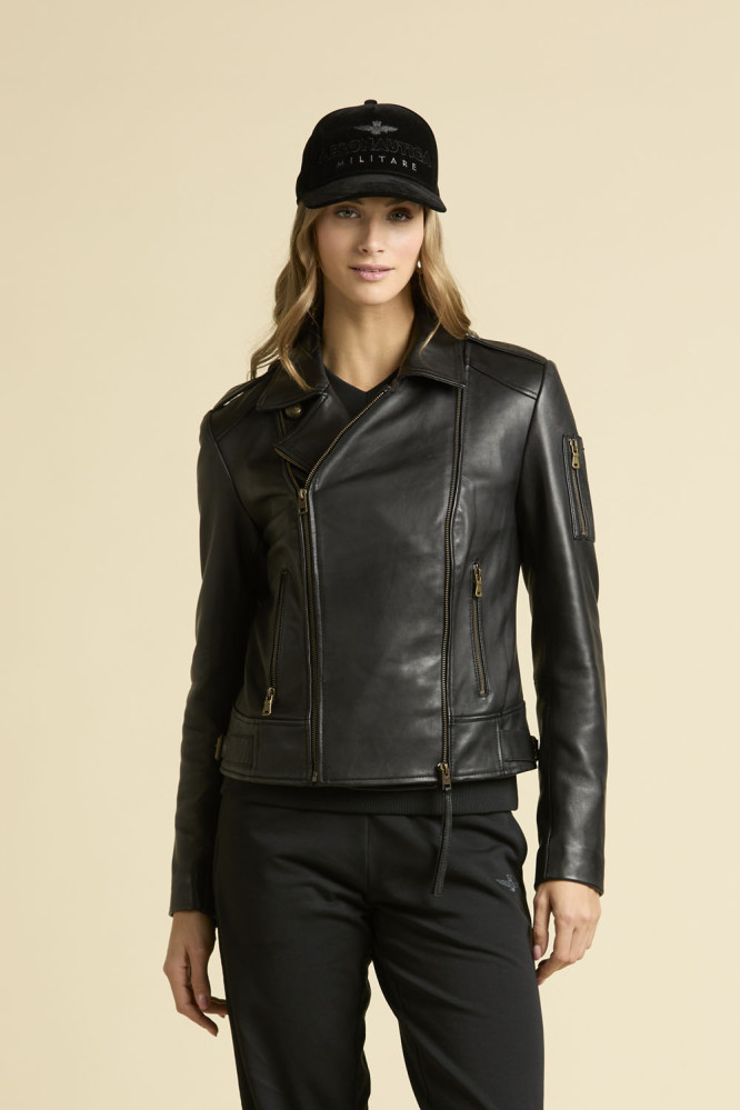 Bunda chiodo 252PN0792DPL00301