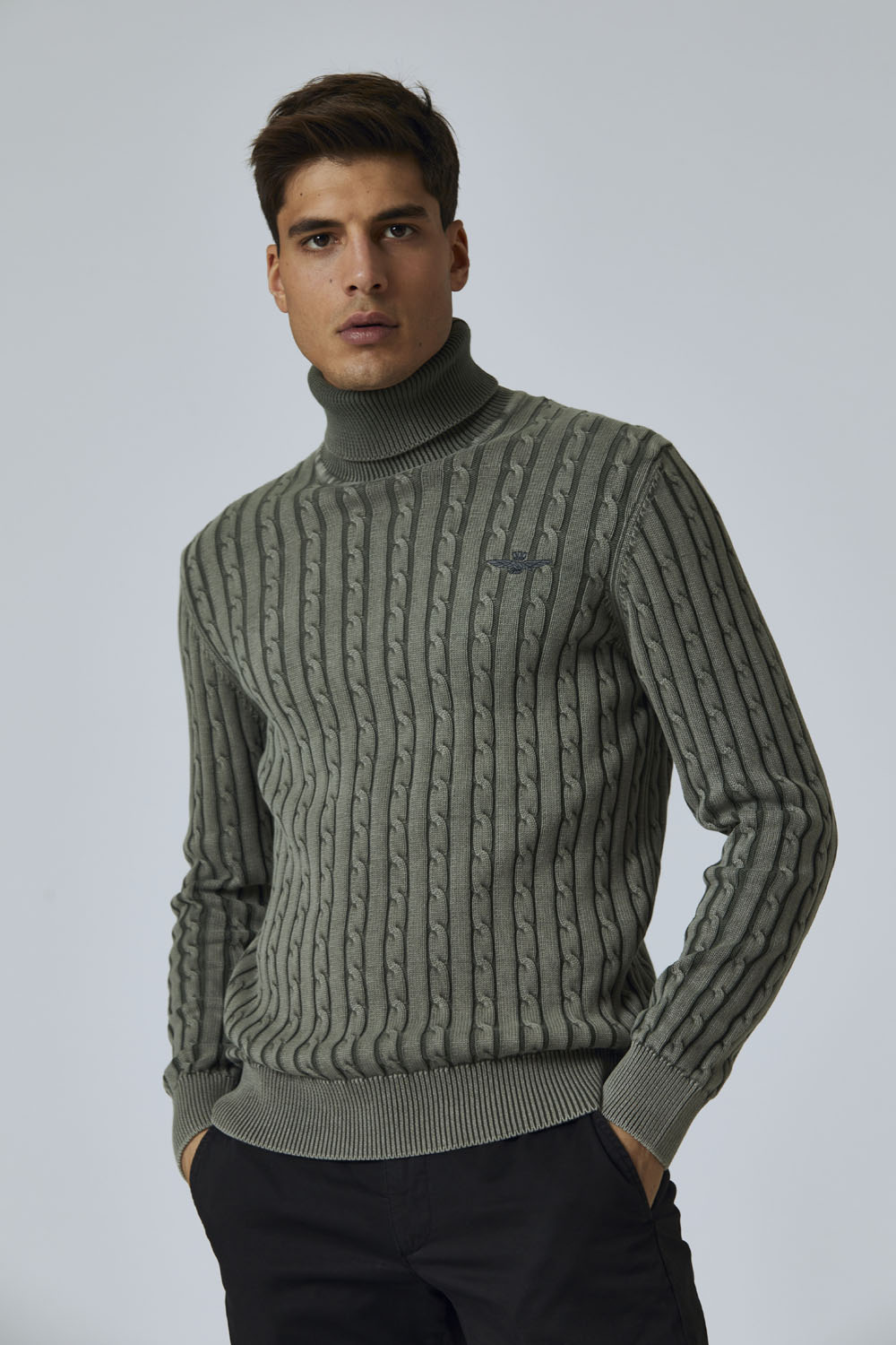 detail Svetr maglia collo alto 222MA1408L475