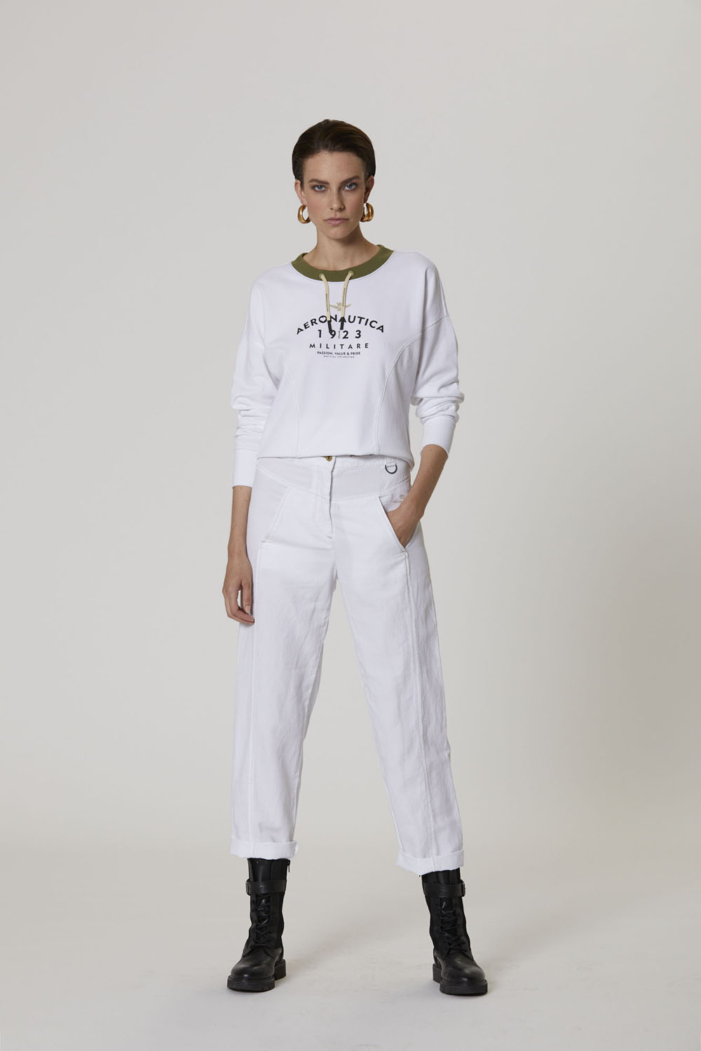 detail Kalhoty pantalone 231PA1534DCT3118
