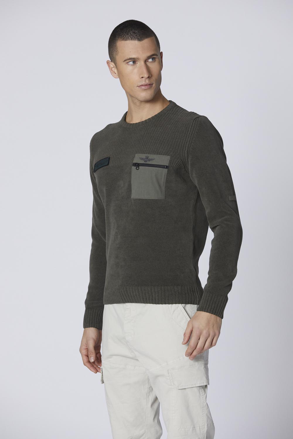 detail Svetr maglia girocollo 242MA1515L539