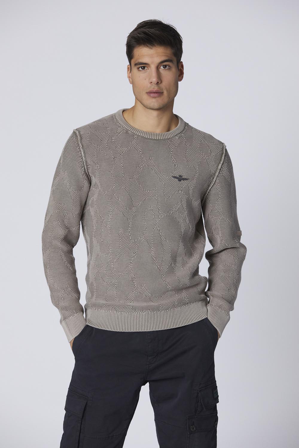 detail Svetr maglia girocollo 242MA1525L544