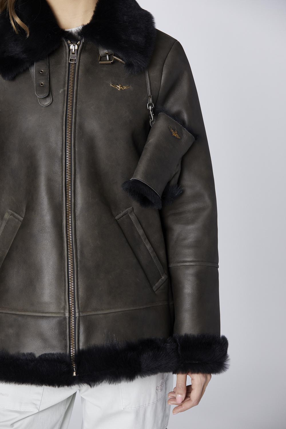 detail Bunda aviatore 242PN2012D1763