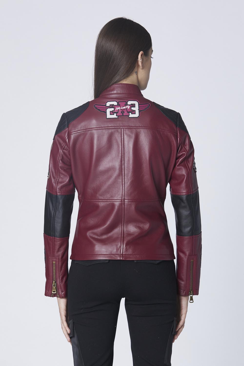 detail Bunda giubbino in pelle 242PN788DPL246