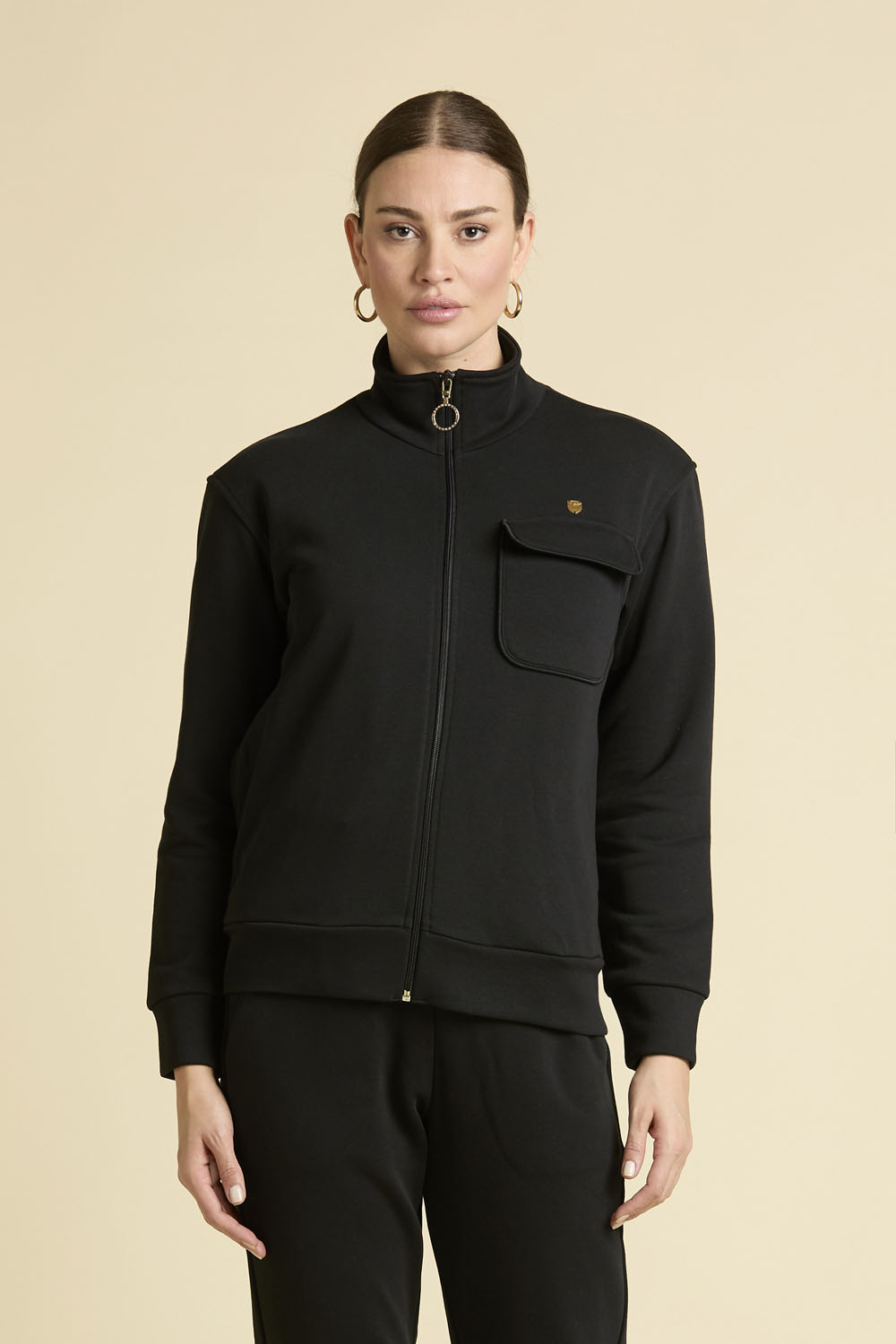 detail Mikina felpa full zip 252FE2060DF00541