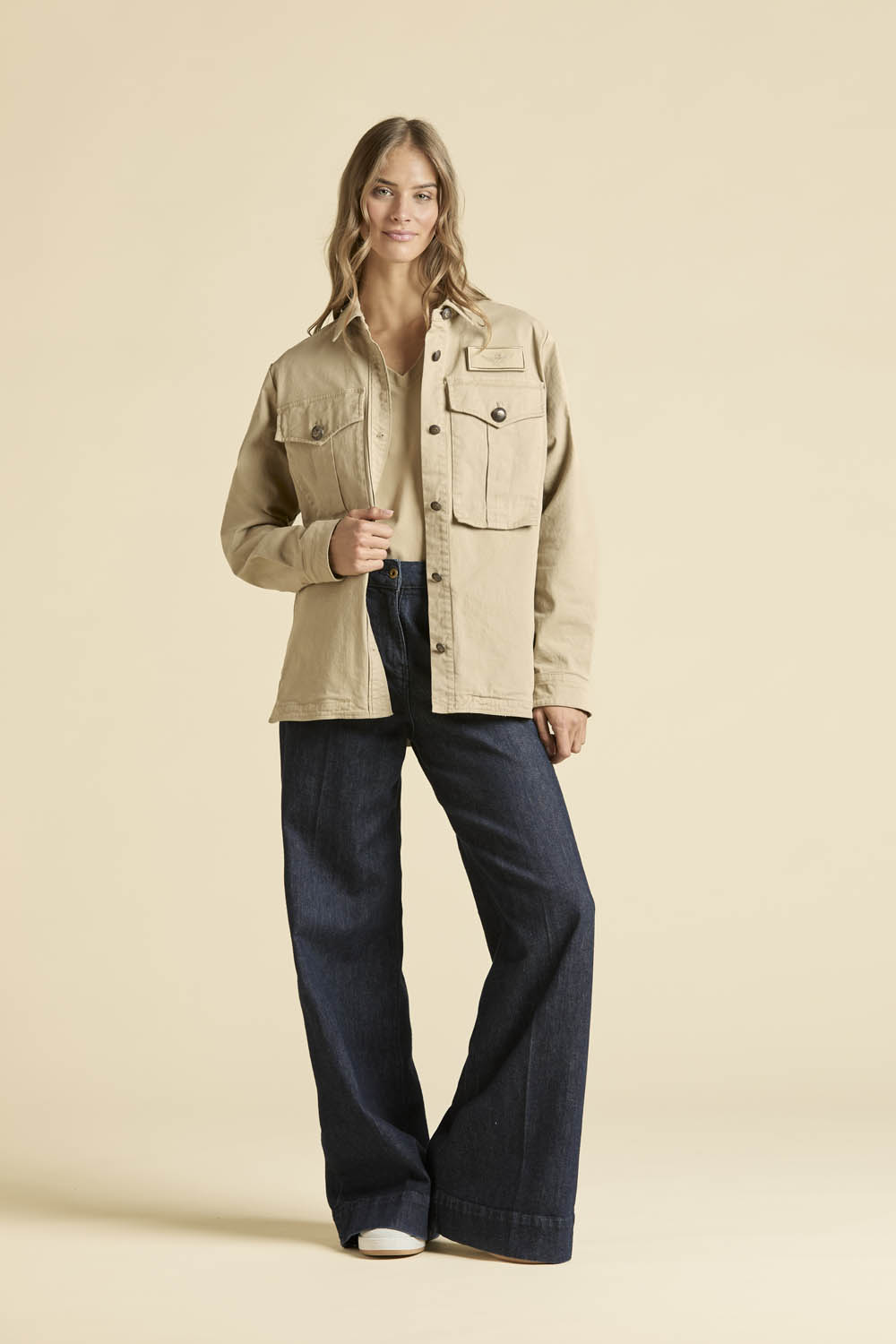 detail Kalhoty pantaloni palazzo 261PJ0207DCT04257