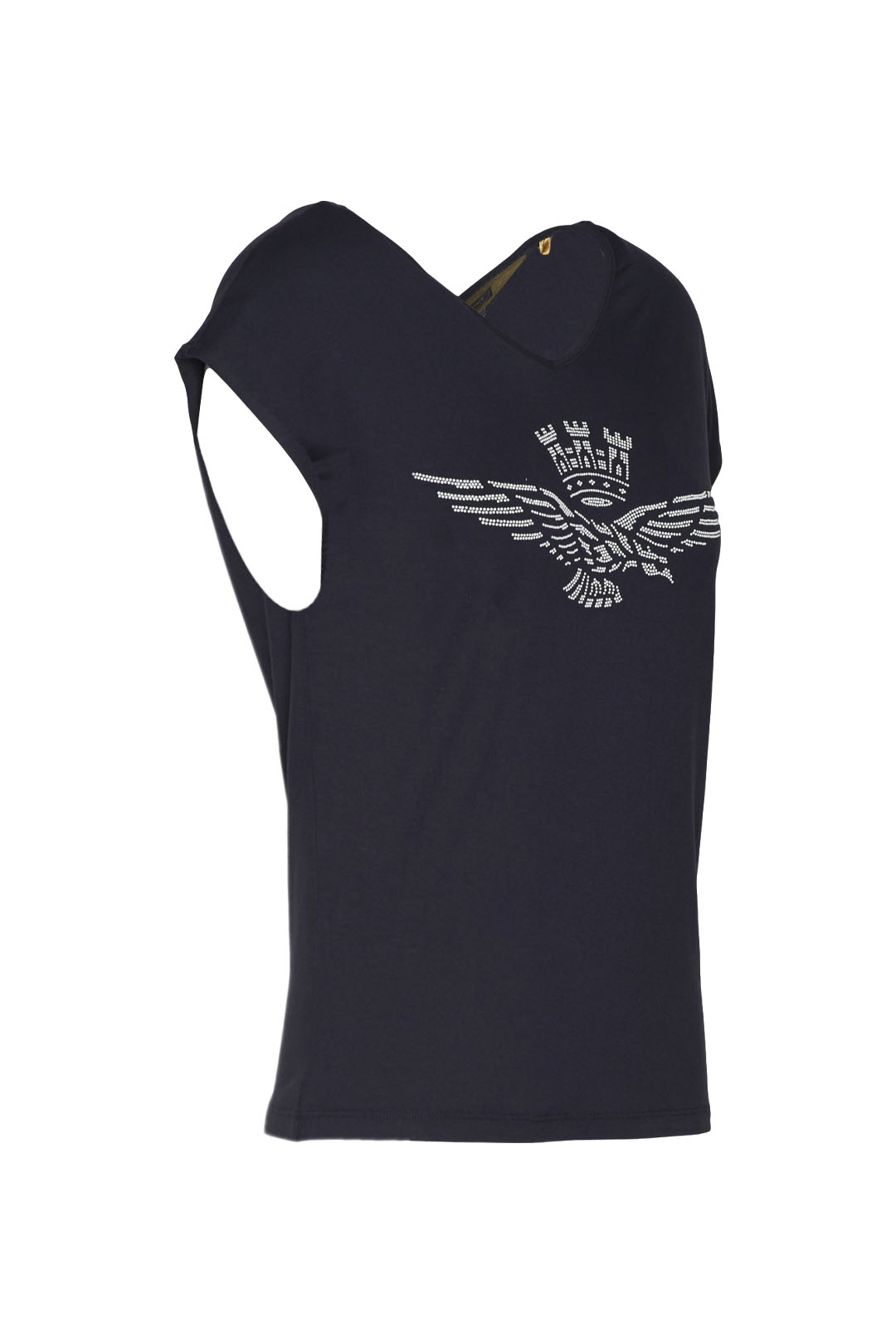 detail Tričko t-shirt scollo a v 211TS1884DJ414
