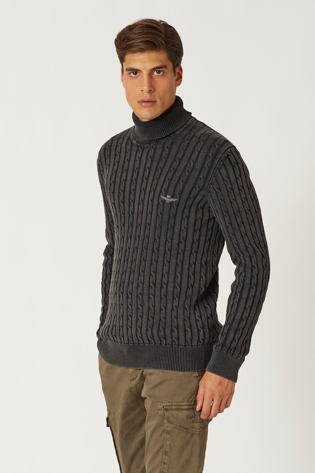 detail Svetr maglia collo alto 222MA1408L475