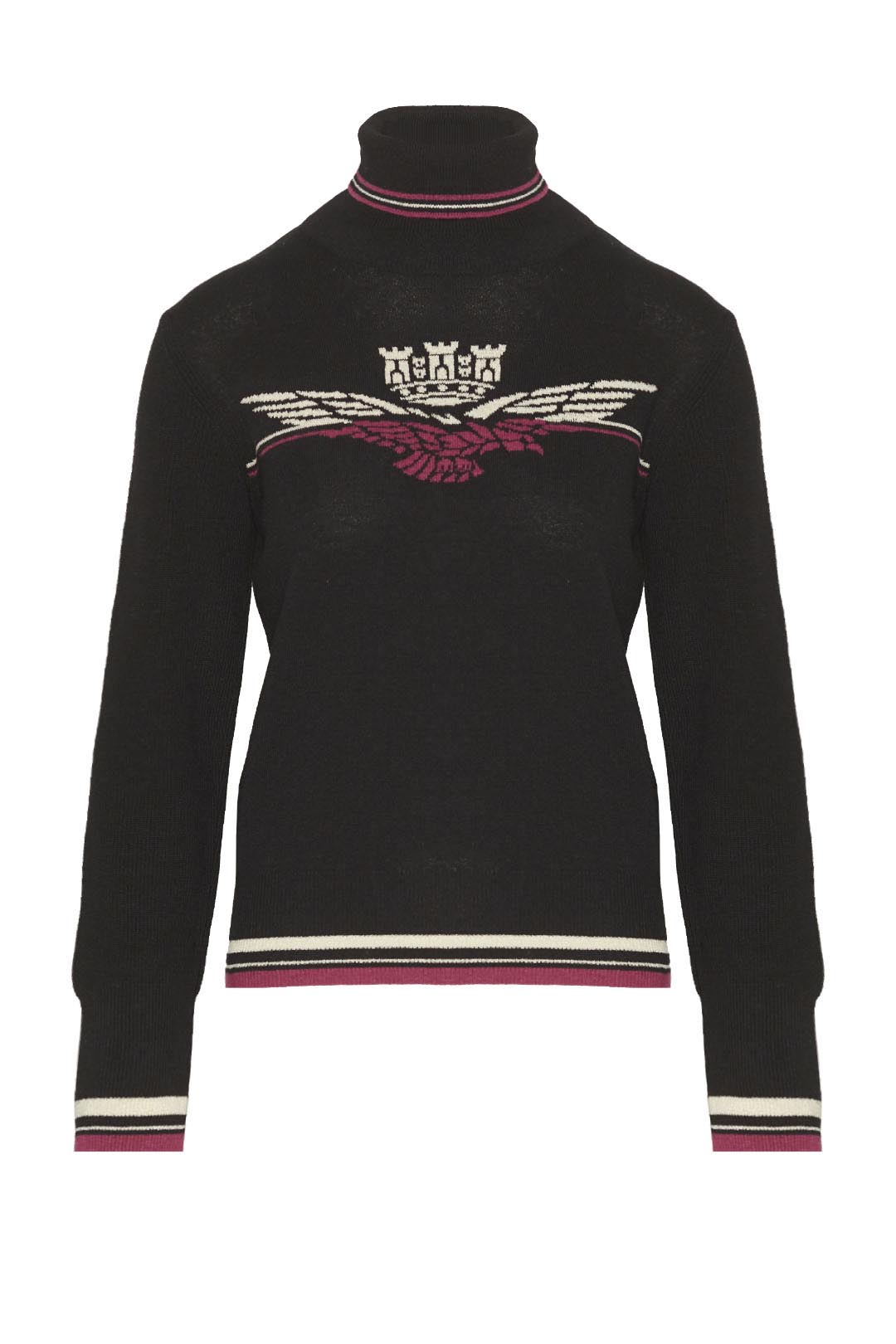 detail Svetr maglia collo alto 232MA1470DL516