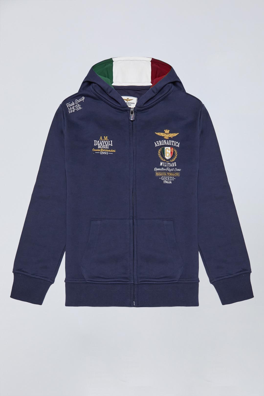 detail Mikina felpa full zip 251FE0033AJRF591