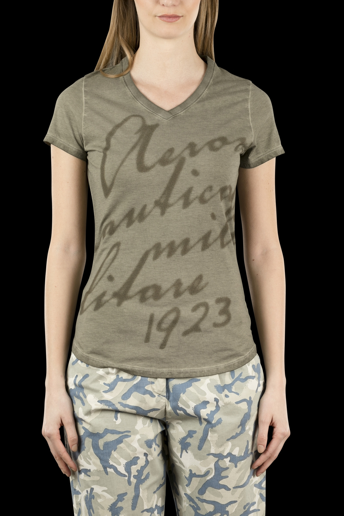 detail T-shirt scollo v 171TS1412DJ366
