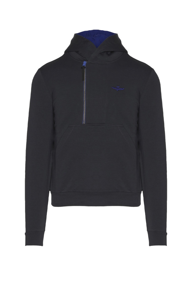 Mikina felpa mezza zip c cappuccio 212FE1652F436