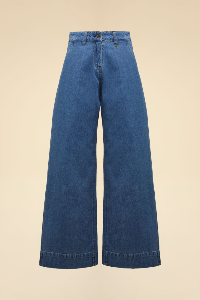 Kalhoty pantaloni palazzo 262PJ0212DCT04347